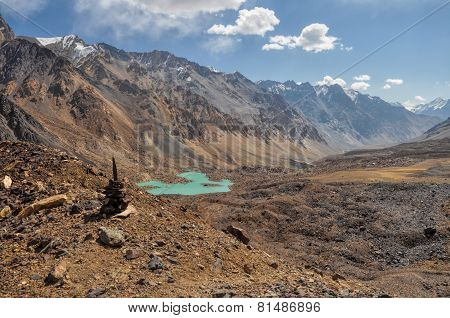 Arid Valley In Tajikistan