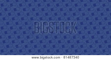 Dark background with pattern generated from Like Hand icons