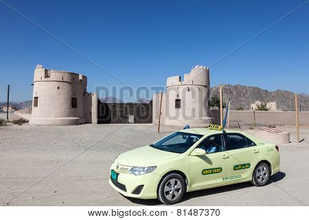 Local Taxi At The Fort of Fujairah