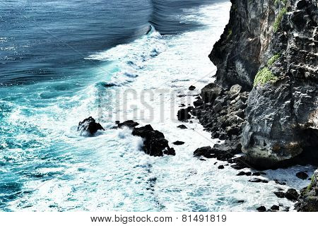 ocean and cliffs