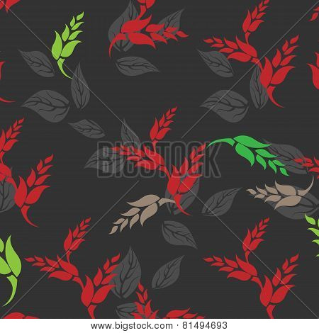 Seamless Floral Pattern Background - Illustration
