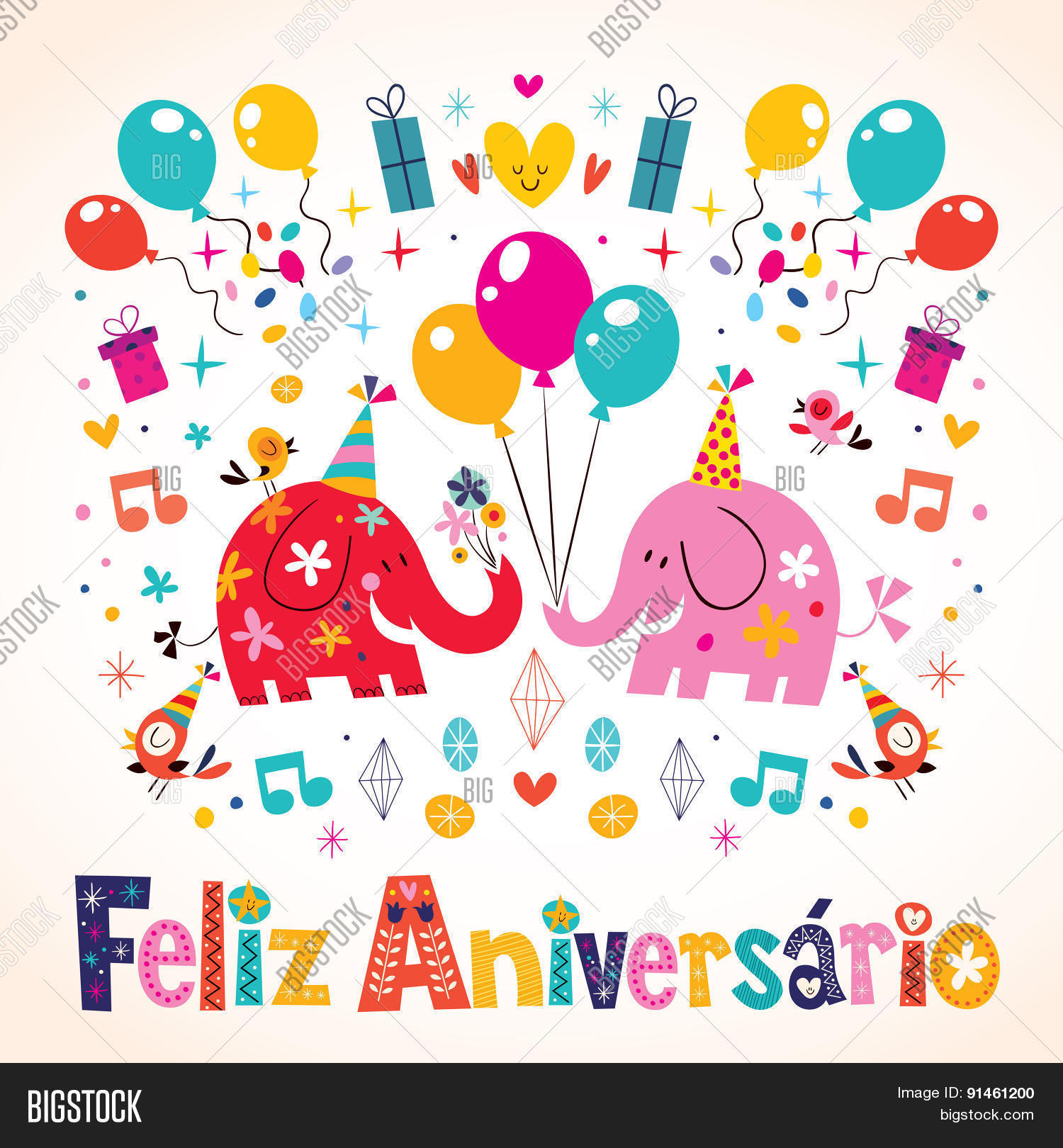 Feliz Aniversario Vector & Photo (Free Trial) | Bigstock