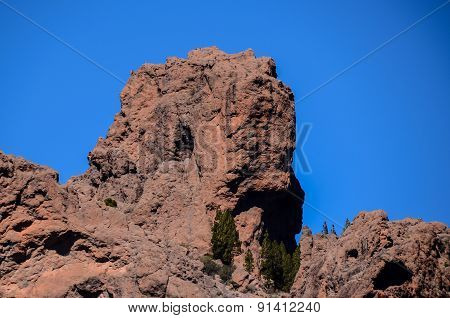 Volcanic Rock Basaltic Formation in Gran Canaria