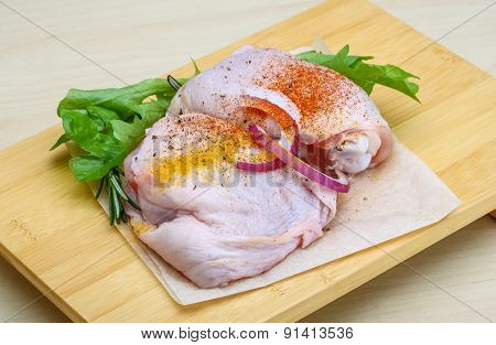 Raw Chicken Thights
