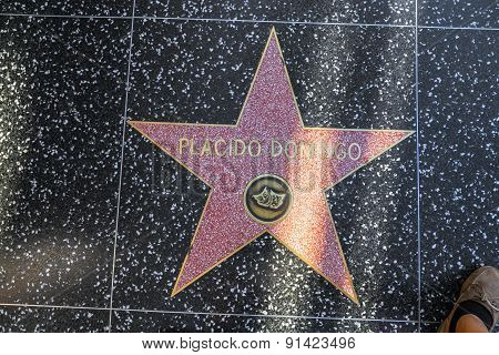 Placido Domingos Star On Hollywood Walk Of Fame