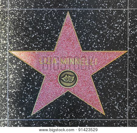 Liza Minellis Star On Hollywood Walk Of Fame