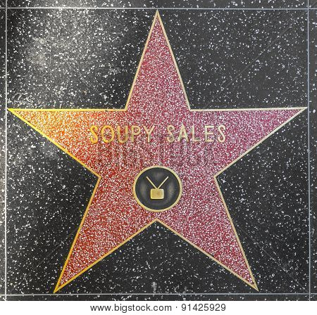 Soupy Sales's Star On Hollywood Walk Of Fame