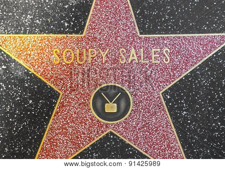 Soupy Sales's Star On Hollywood Walk Of Fame