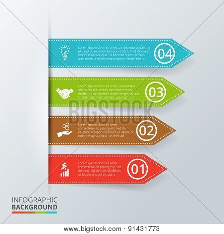 Vector arrows for infographic.