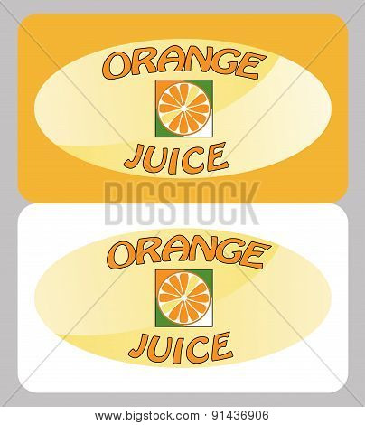 Orange juice poster