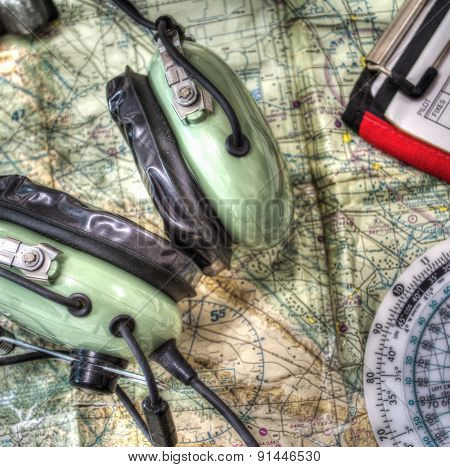 Close Up Of Pilot Tools In Hdr
