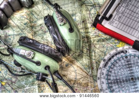 Close Up Of Pilot Tools In Hdr