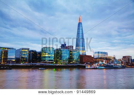 Overview Of London With The Shard London Bridge