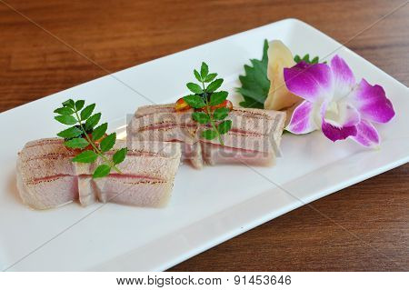 Nigiri Sushi Grilled Otoro (maguro)