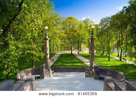 Spring On Strelecky Island In Prague.