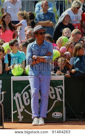 1983 French Open champion Yannick Noah at Roland Garros 2015 in Paris