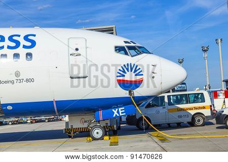 Aircraft On Apron After Landing