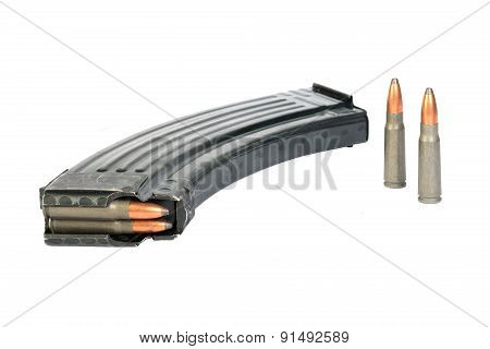 Ak-47 magazine and Full Metal Jacketed shells