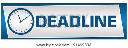 Deadline Blue Grey Block Horizontal