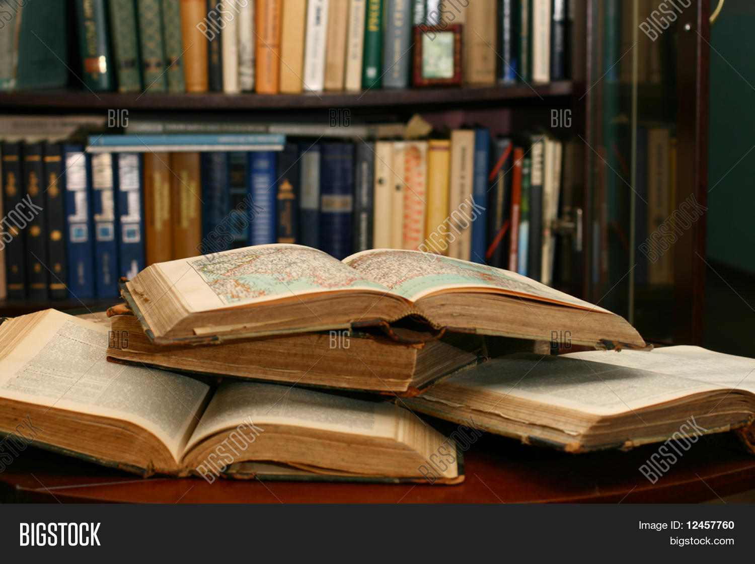 Book Behind Table Books On Table Image & Photo (Free Trial) | Bigstock