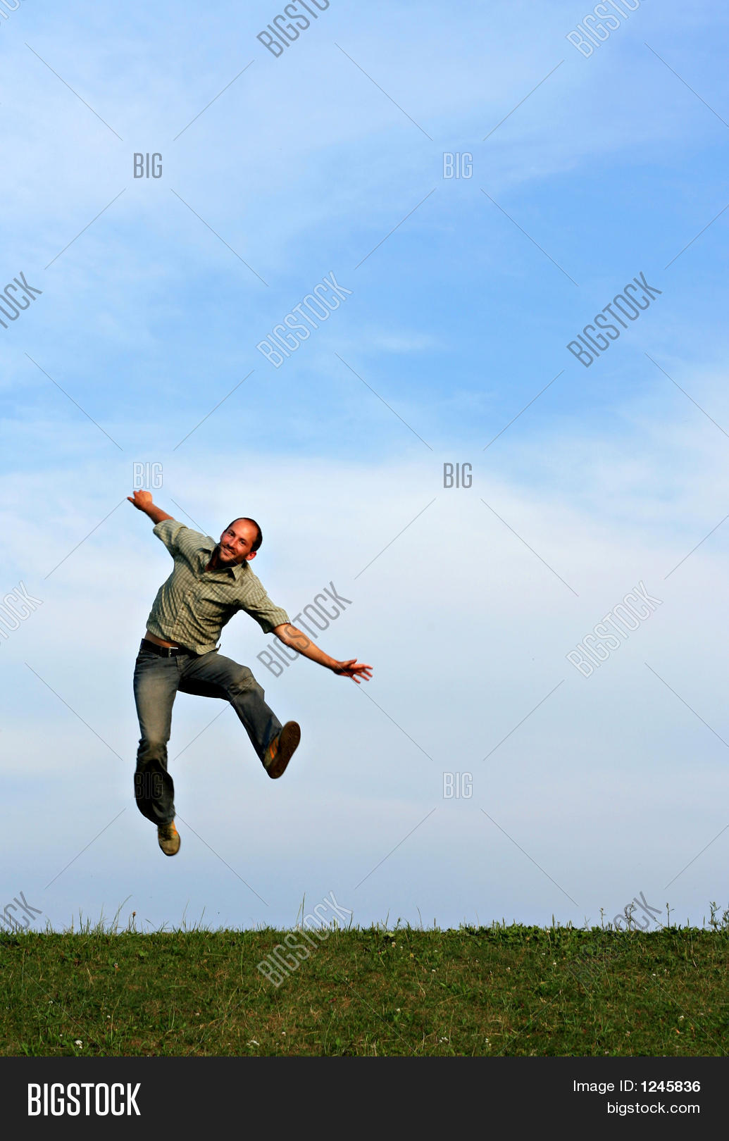Man Leaping Playfully Image & Photo (Free Trial) Bigstock