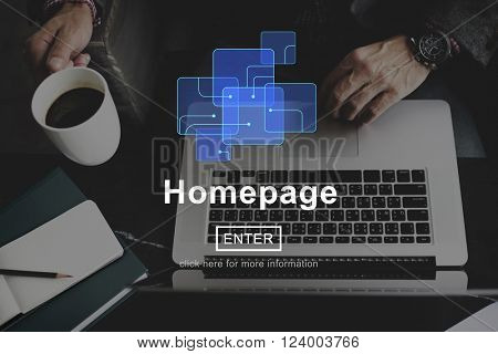 Homepage Online Technology Internet Website Concept