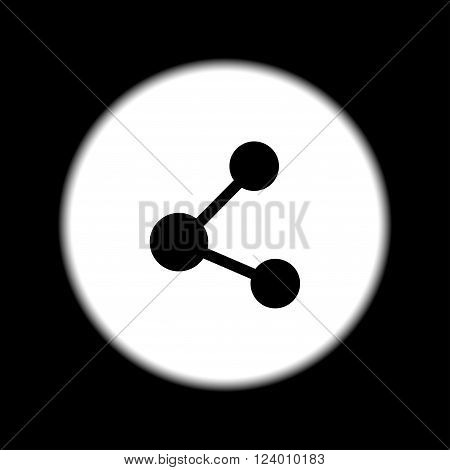 Share Icon. Flat Design Style.