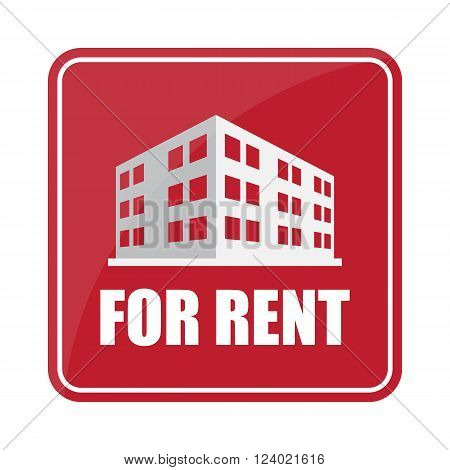 Buildings Icon And Office Sell, Rent Icon Sign