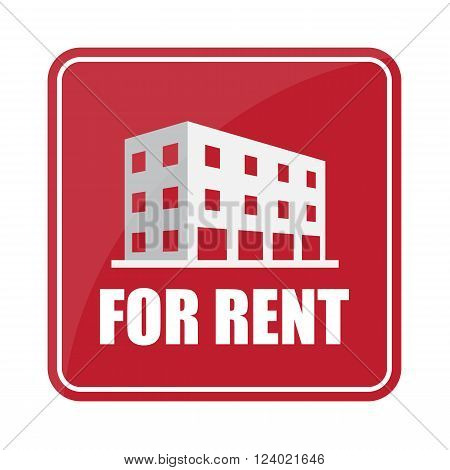 Buildings Icon And Office Sell, Rent Icon Sign