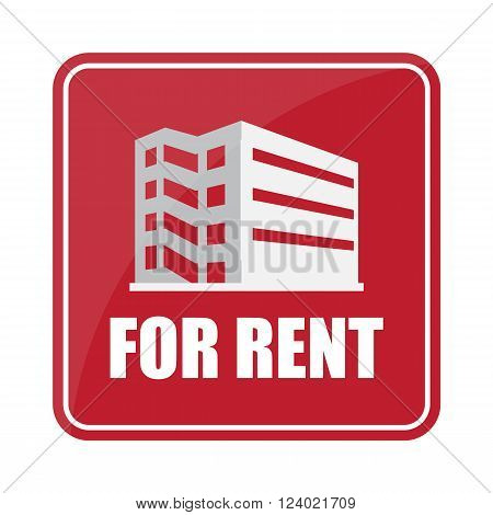 Buildings icon and office Sell rent icon sign