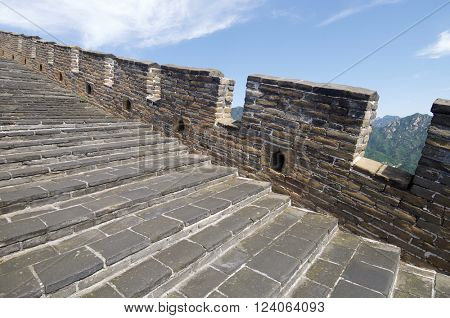 view of the Simatai Great Wall of China, Beijing, China