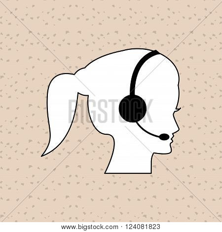 Customer service concept with icon design, vector illustration 10 eps graphic.