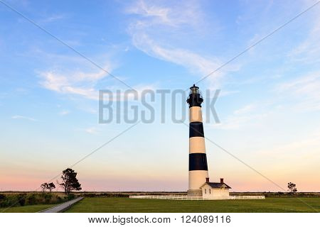 Lighthouse at Sunset on Outer Banks, NC