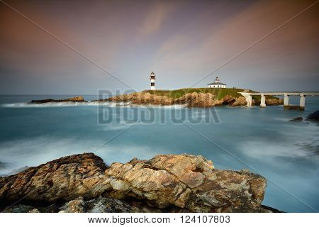 View On Pancha Island At Sunset