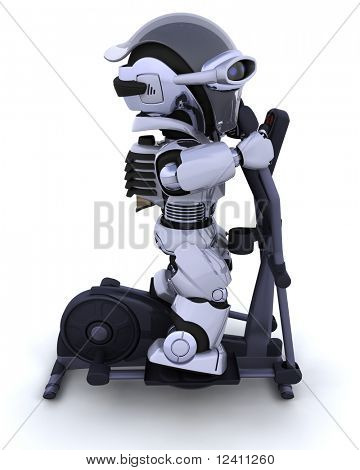 3D činí z robota na crossovém