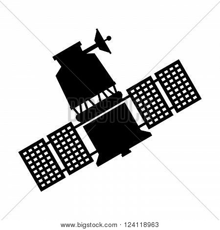 Satellite on white background ( shade picture )