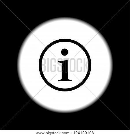 info vector icon. Flat design style EPS