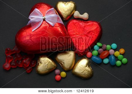 バレンタインデーのチョコレートの心