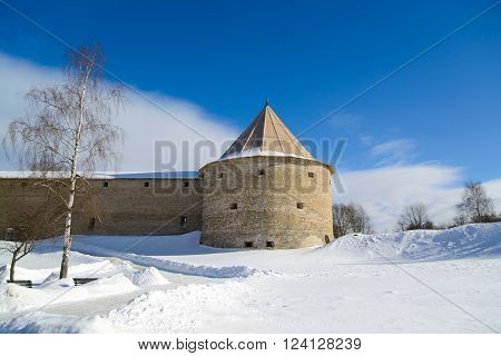 Old Ladoga fortress  founded in IX-X centuries by Prince Rurik. History of Russia and the War Russia and Sweden.