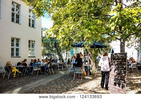 BERLIN - September 18: Typical Street view September 18, 2014 in Berlin, Germany. Berlin is the capital of Germany. With a population of approximately 3.5 million people.BERLIN, GERMANY