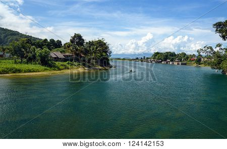 Poso River Near Tentena. Indonesia