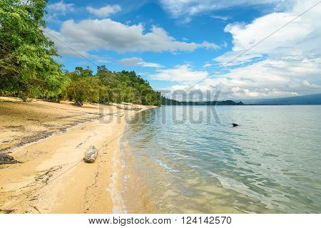 Siuri Beach At Poso Lake. Indonesia