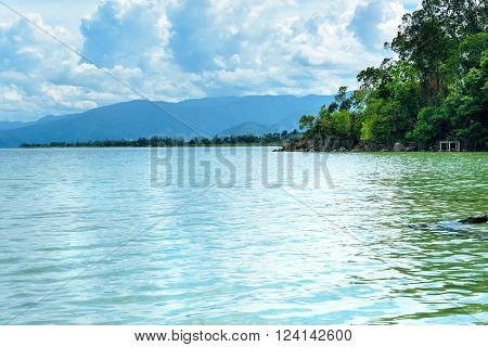 View of Poso lake. Central Sulawesi. Indonesia