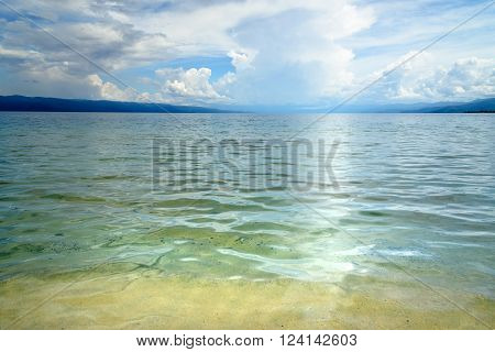 View of Poso lake. Central Sulawesi. Indonesia