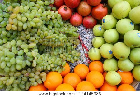 Oranges - Pile Of Various fruits / Stack Of Various fruits