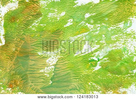 Abstract Watercolor Colorful Texture Art Background. Monotype effect of paint and paper. Paint texture background. Splatter Paint Splash background textures. Made by gouache and watercolor paint.