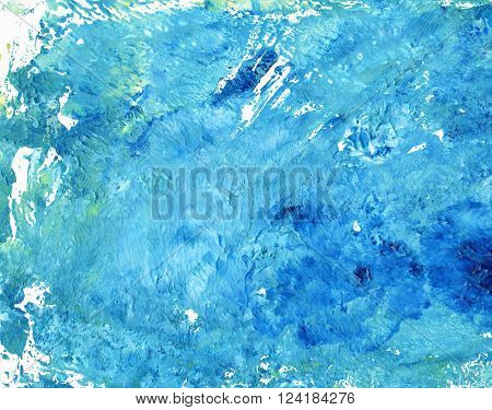 Abstract Watercolor Colorful Texture Art Background. Monotype effect of paint and paper. Paint texture background. Splatter Paint Splash background textures. Made by gouache and watercolor paint.