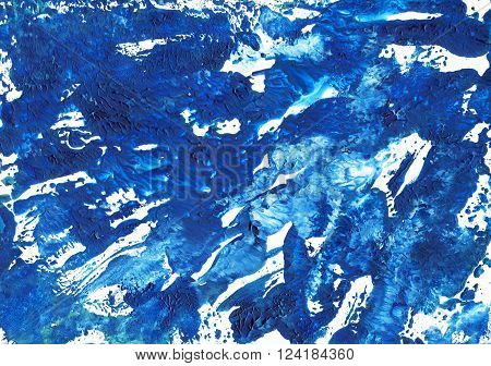 Abstract Watercolor Colorful Texture Art Background. Monotype effect of paint and paper. Paint texture background. Splatter Paint Splash background textures. Made by gouache and watercolor paint.