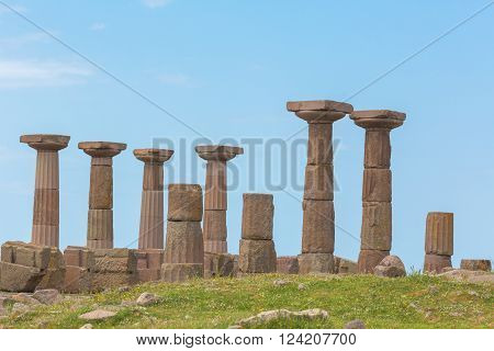 Doric temple of Athena Assos Canakkale Province Turkey