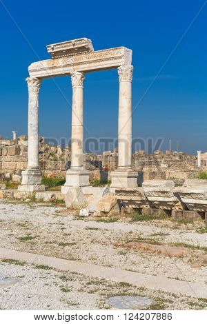 Ruins of ancient Laodicea on the Lycus, Denizli Province, Turkey